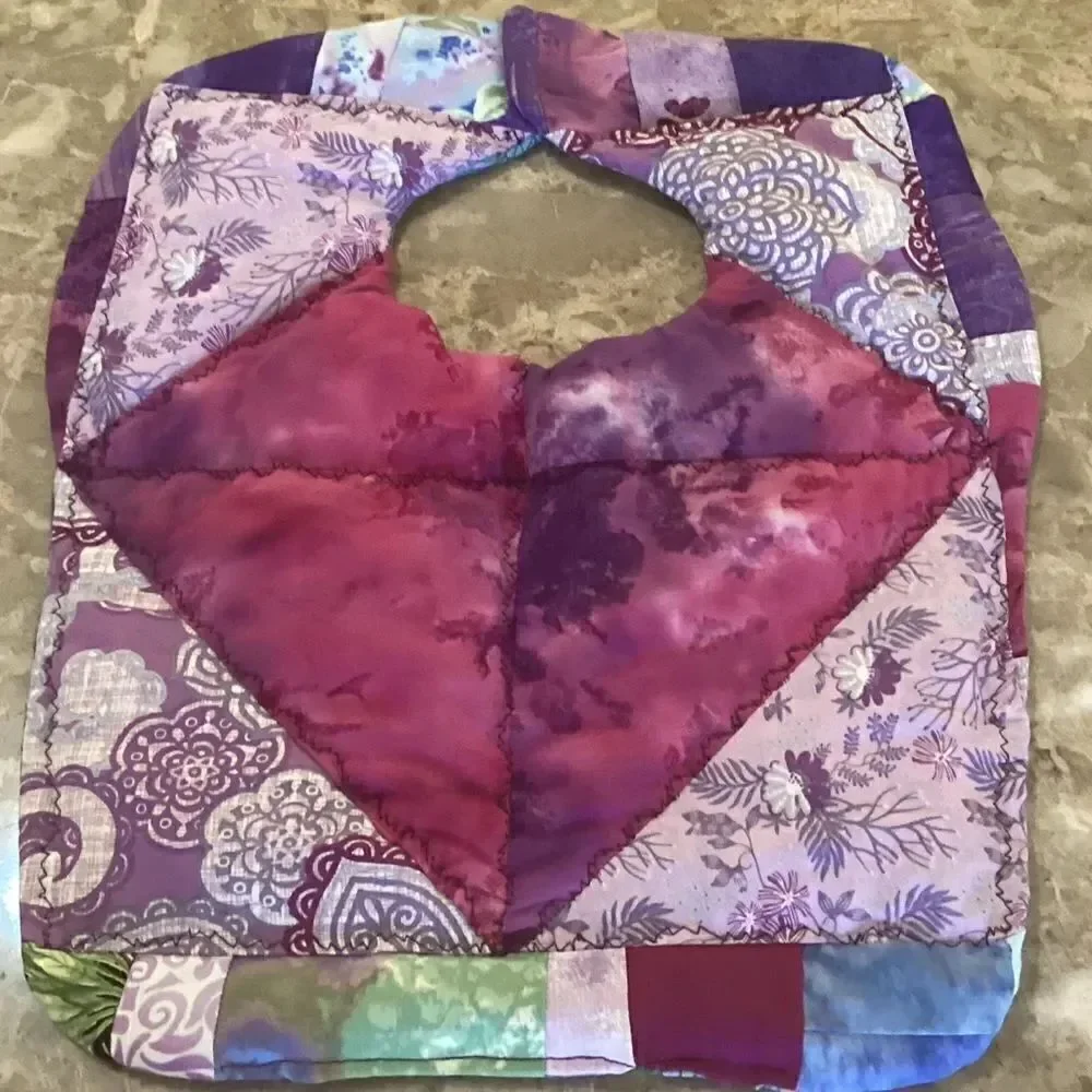 NWOT. Hand Crafted Quilted Reversible Baby Bib $12 ea. or 3/$25
